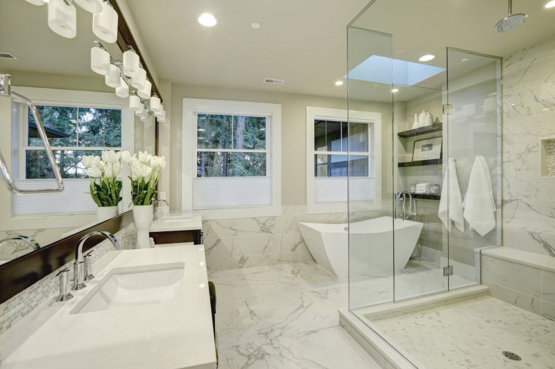 Upscale Bathroom with Spa Elements